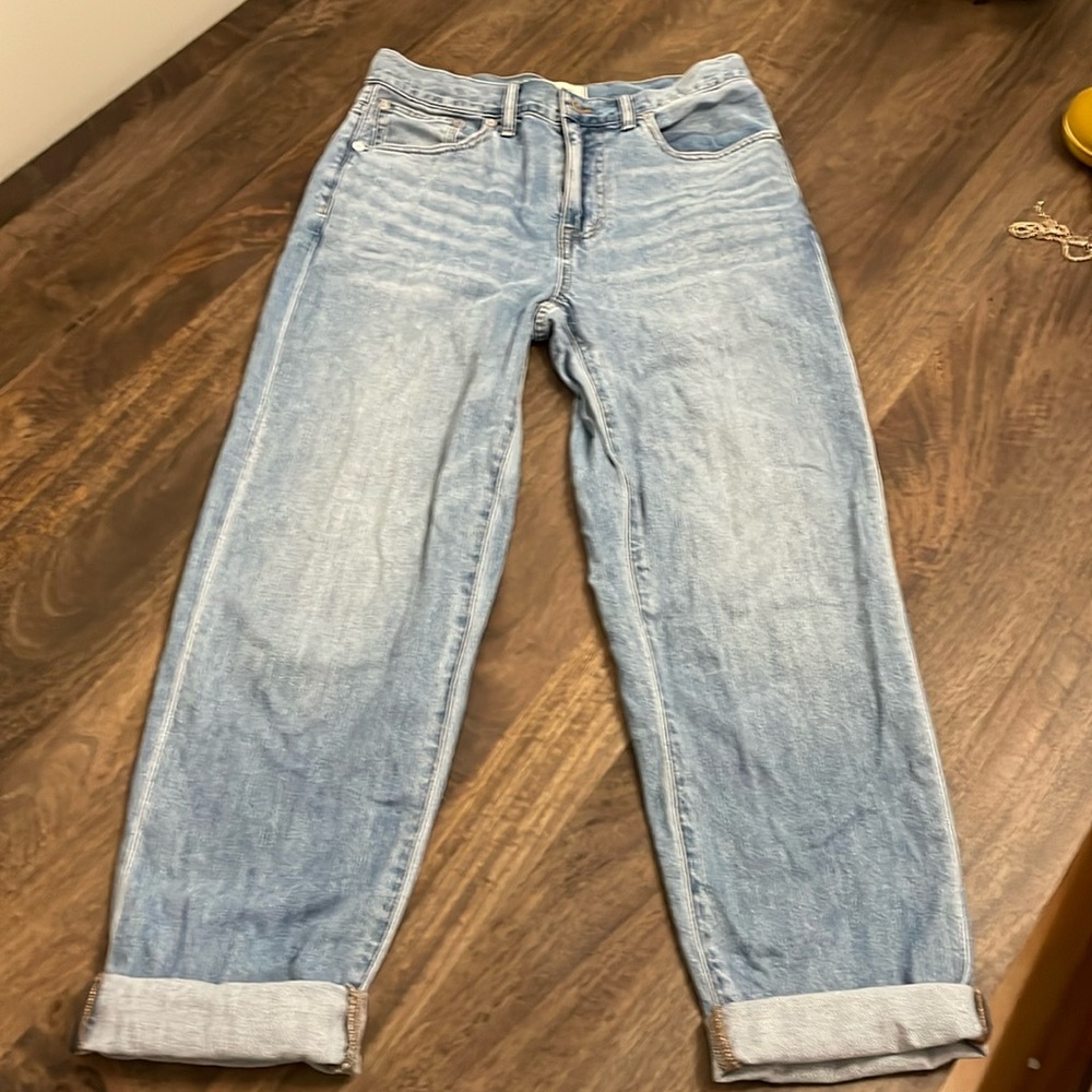 NWT Madewell Slouchy Boyjean Rubyvale Wash: size 26 NK842